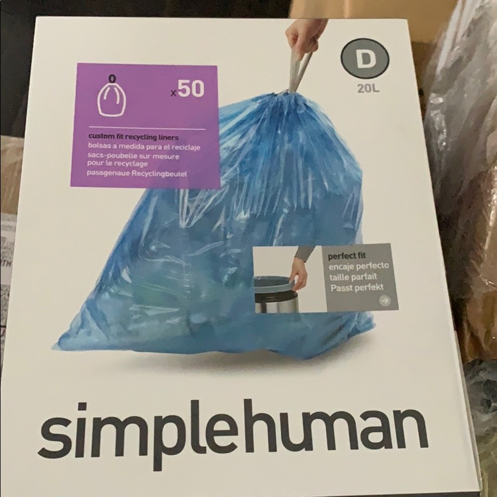 Simple human trash bag